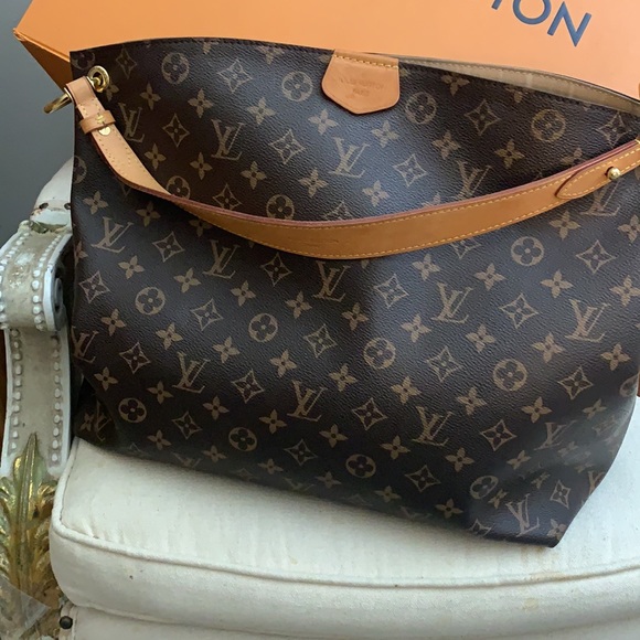 Louis Vuitton Graceful MM hobo handbag in monogram - Picture 2 of 8